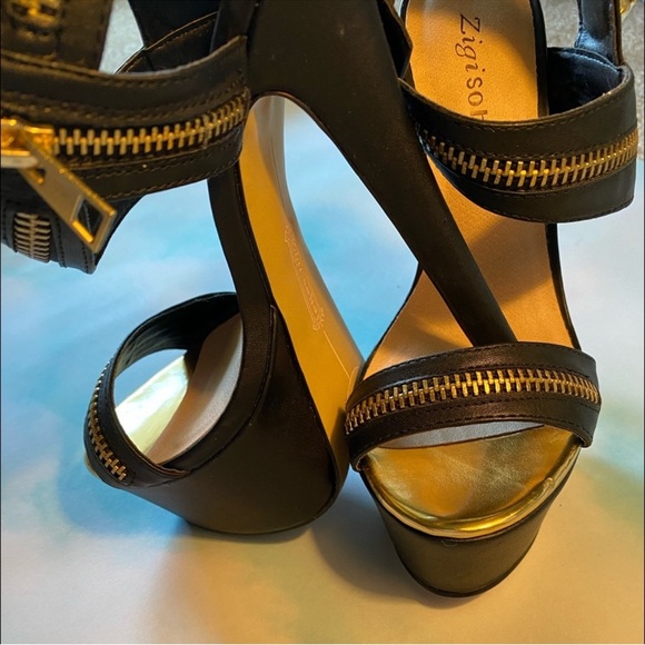 Zigi Soho Black Platform Heels - Picture 1 of 7
